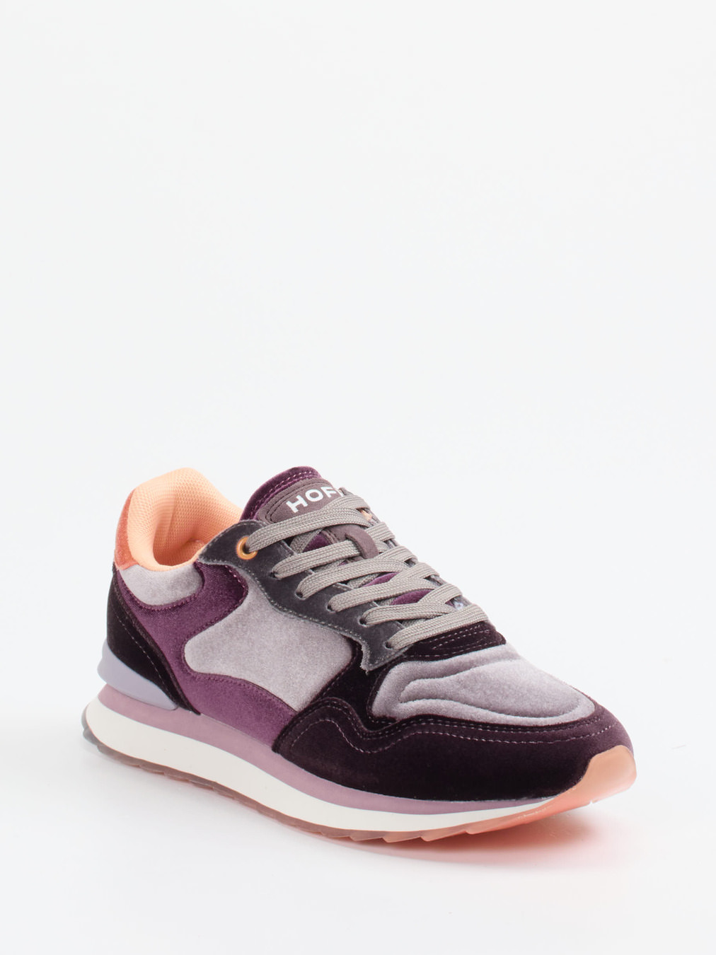 THE HOFF BRAND – Sneaker aus Veloursleder Pflaume