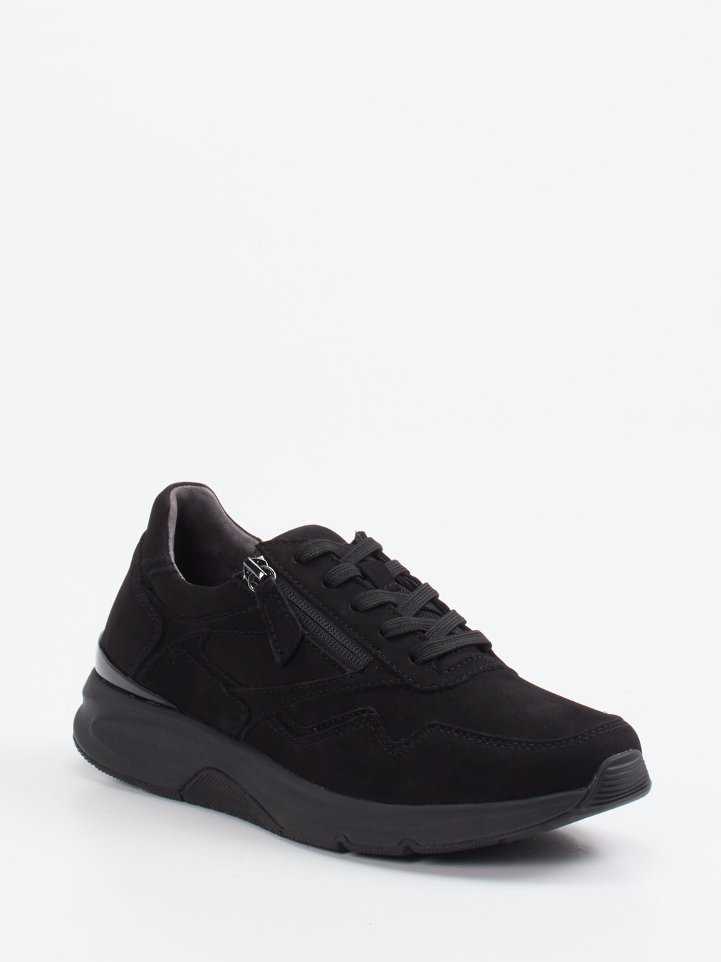 Gabor Comfort – Sneaker aus Nubukleder Schwarz