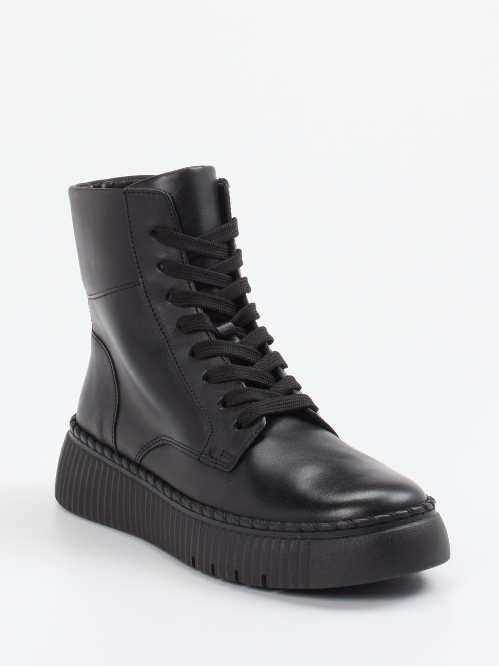 Gabor – Schnürboots aus Kalbleder Schwarz