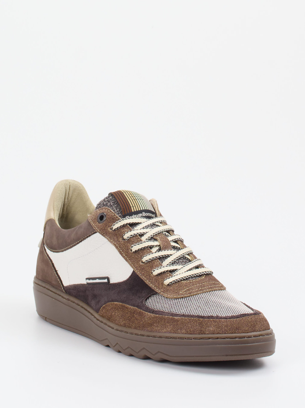 Floris van Bommel – Sneaker aus Veloursleder braun