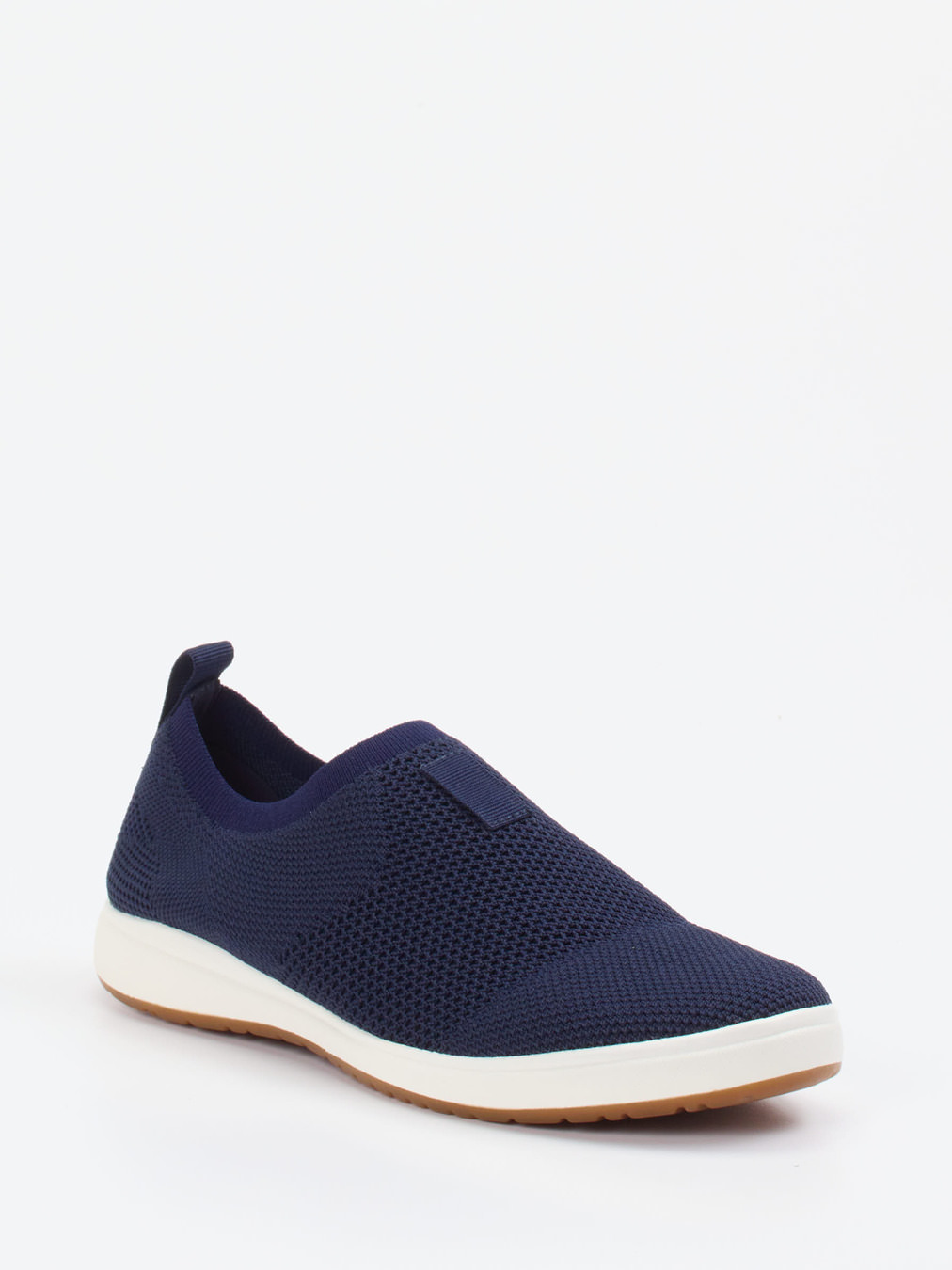 Josef Seibel – Slip-On Sneaker aus Stretch-Mesh Blau