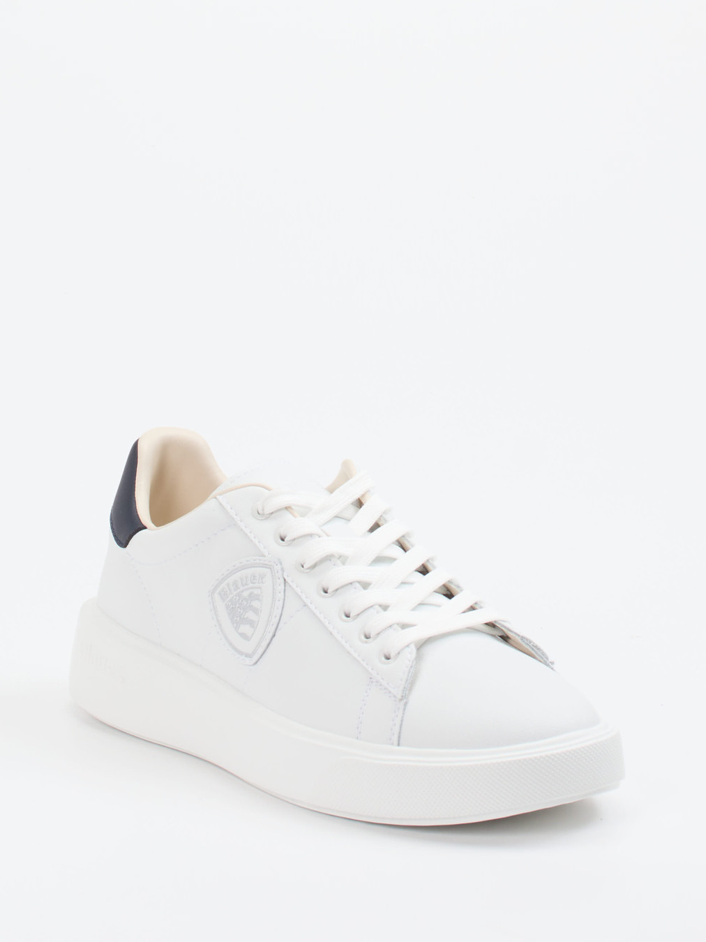 Blauer – Sneaker aus Kalbleder in Weiß