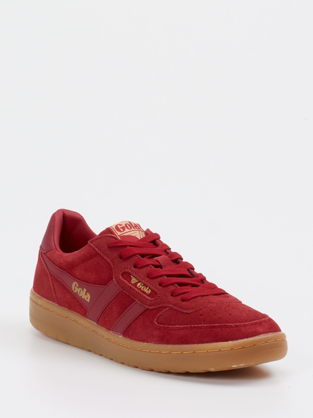 Gola – Retro-Sneaker aus Veloursleder Dunkelrot
