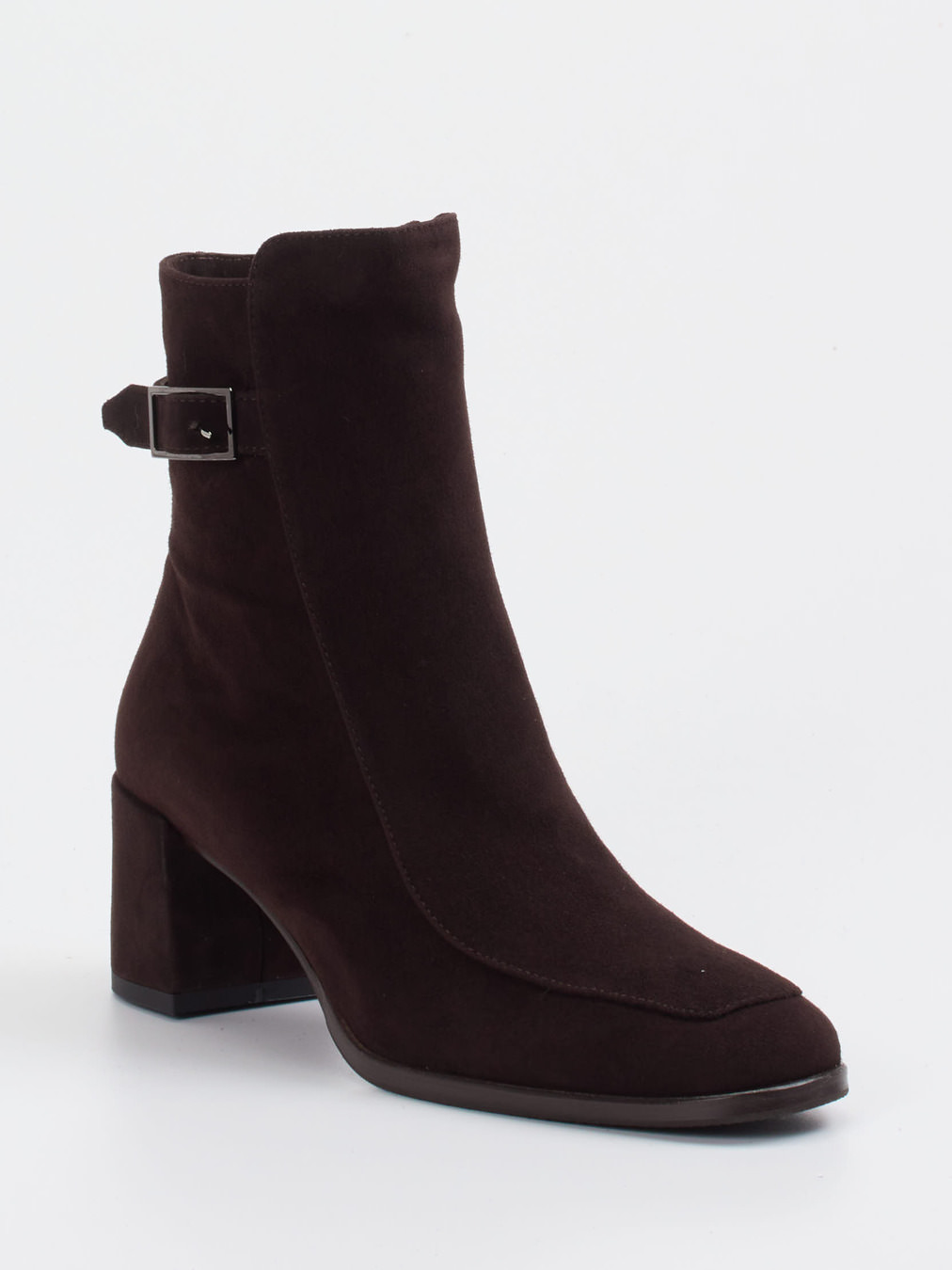 Konstantin Starke – Stiefeletten aus Veloursleder Dunkelbraun