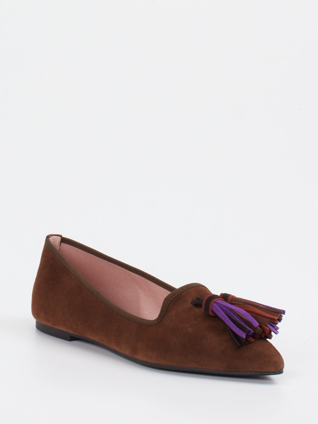 Pretty Ballerinas – Ballerinas aus Veloursleder Braun