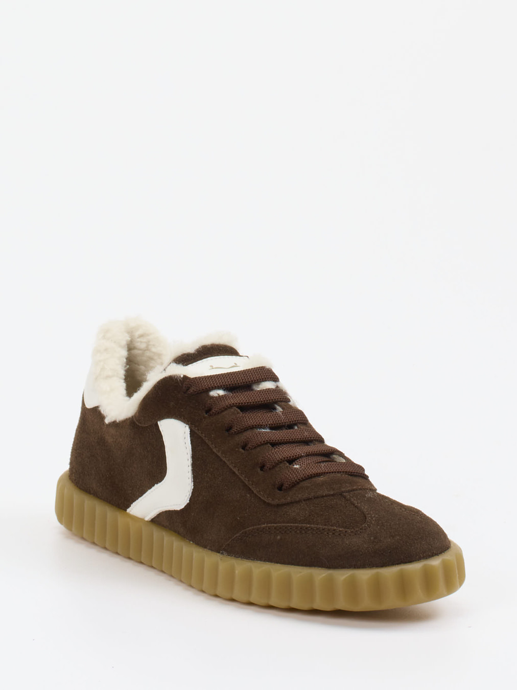 Voile Blanche – Sneaker aus Veloursleder braun