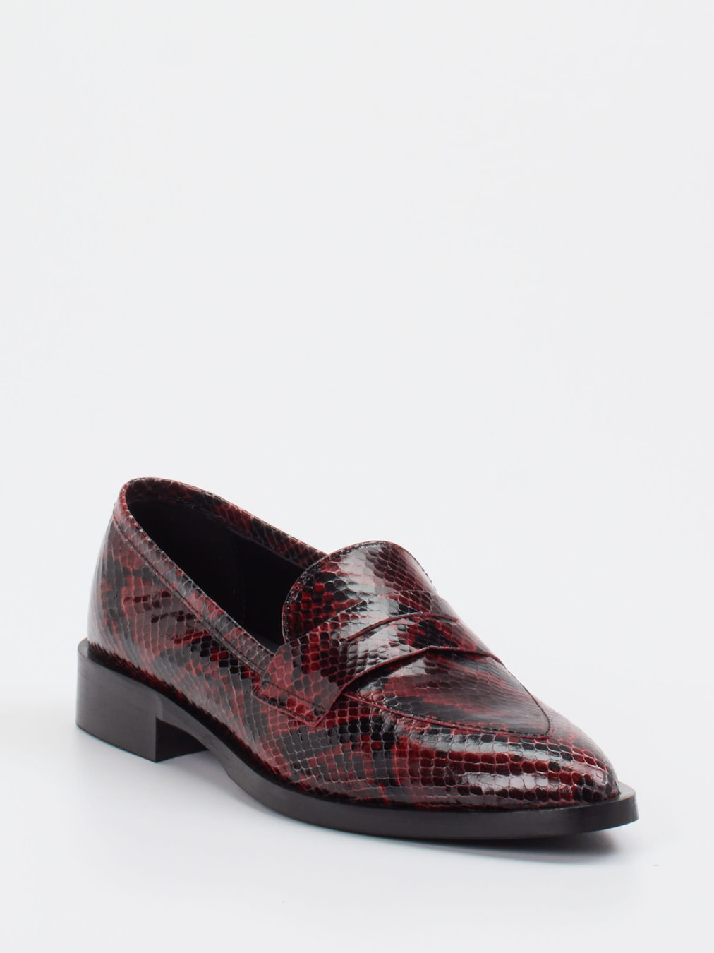 Konstantin Starke – Loafer aus Lackleder bordeauxrot