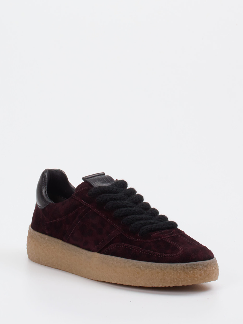 Kennel & Schmenger – Sneaker aus Veloursleder Bordeauxrot