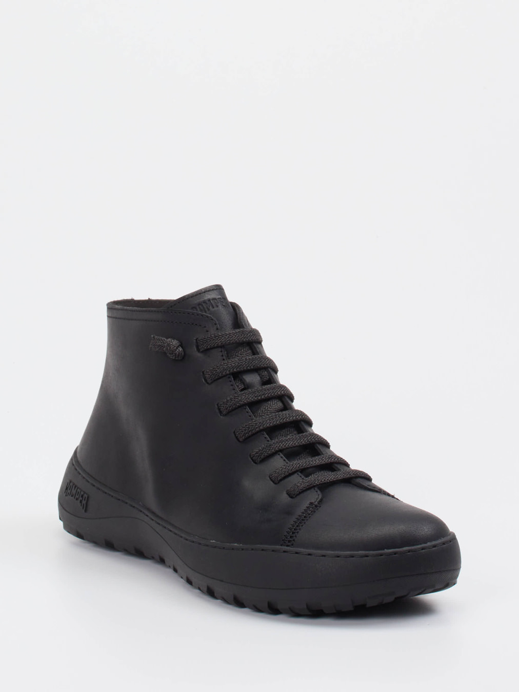 Camper – Schnürboots aus Glattleder schwarz