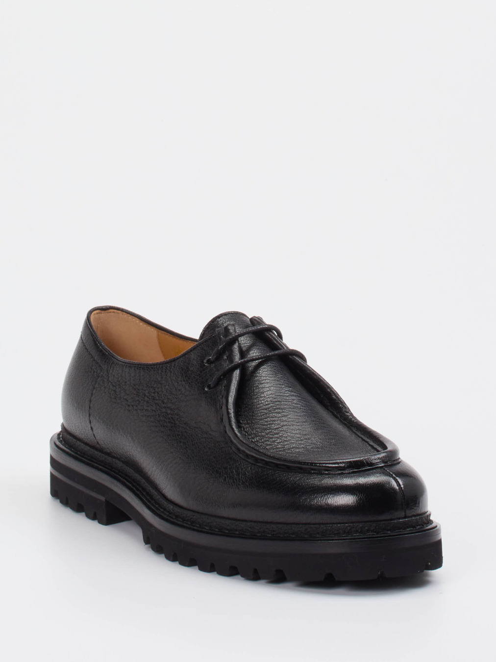 Henderson – Schnürschuh aus Hirschleder schwarz