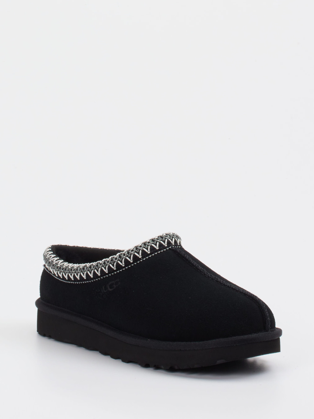 UGG – Hausschuh aus Veloursleder schwarz