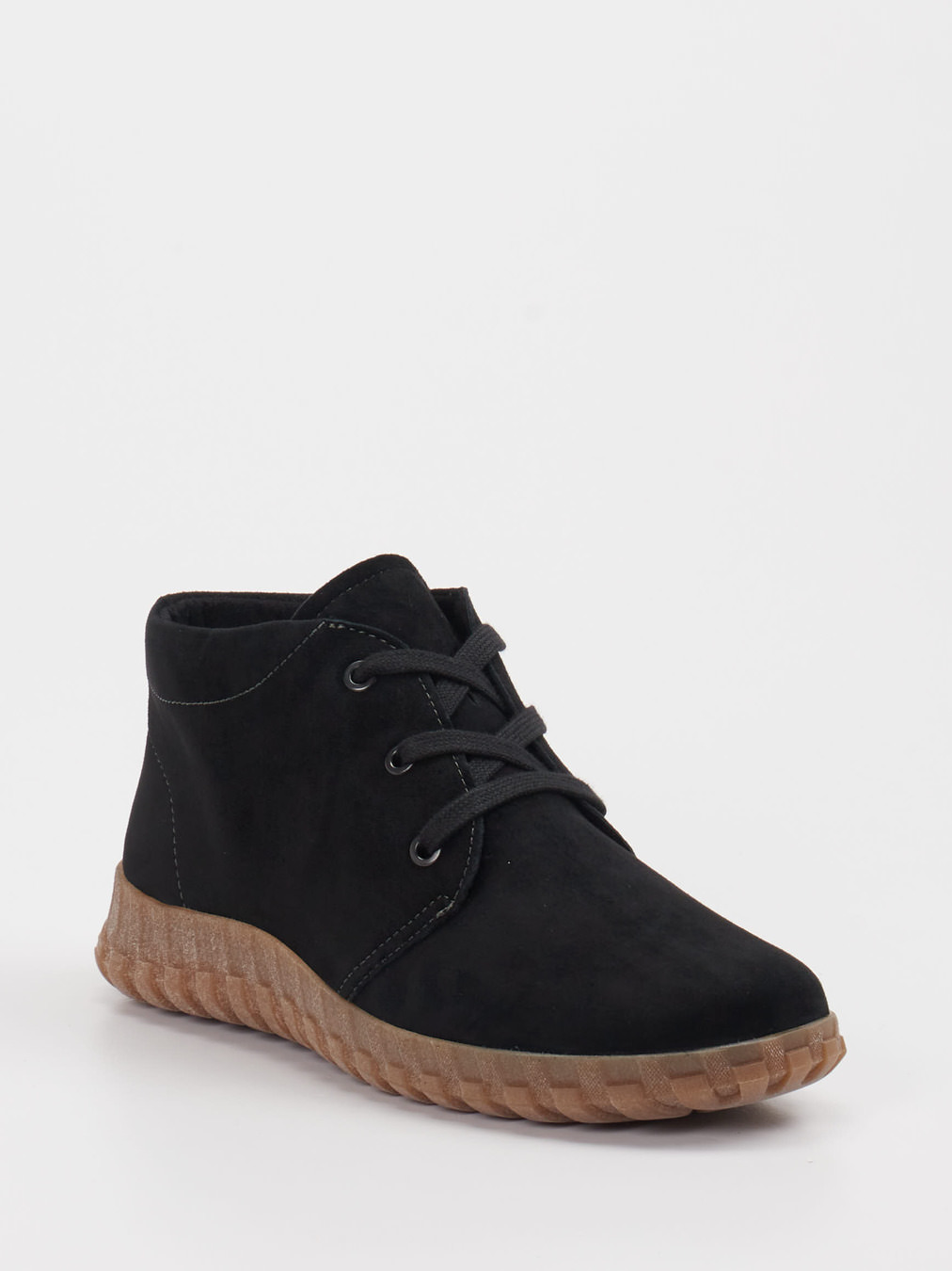 Semler – Desert Boots aus Veloursleder Schwarz