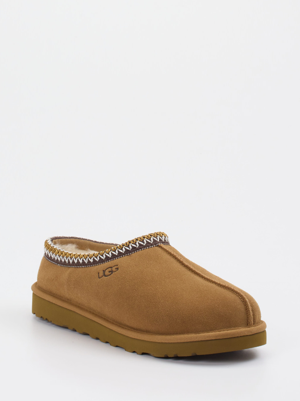 UGG – Hausschuh-Slipper aus Veloursleder cognacbraun
