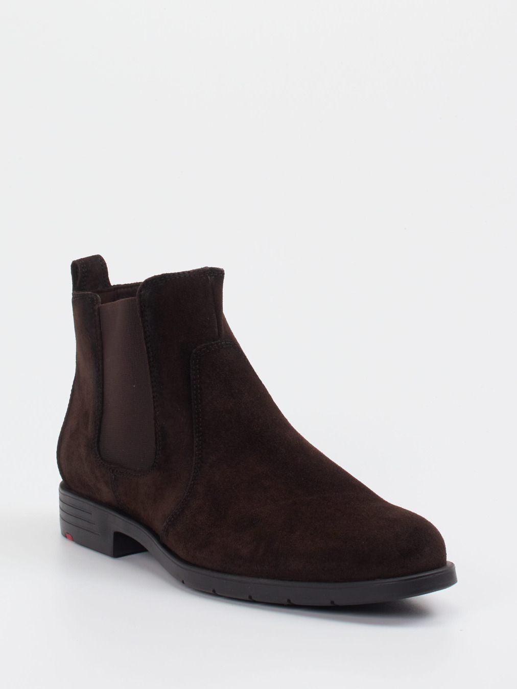 Lloyd – Chelsea Boots aus Veloursleder dunkelbraun