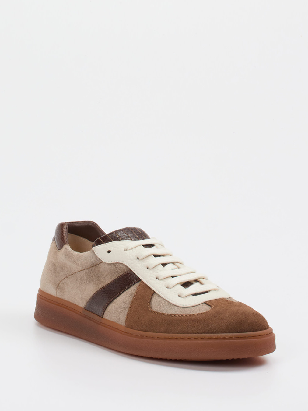 Truman's – Sneaker aus Veloursleder in Braun