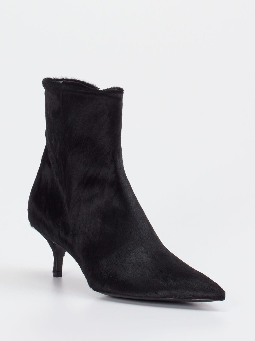 Konstantin Starke – Stiefelette aus Fell schwarz