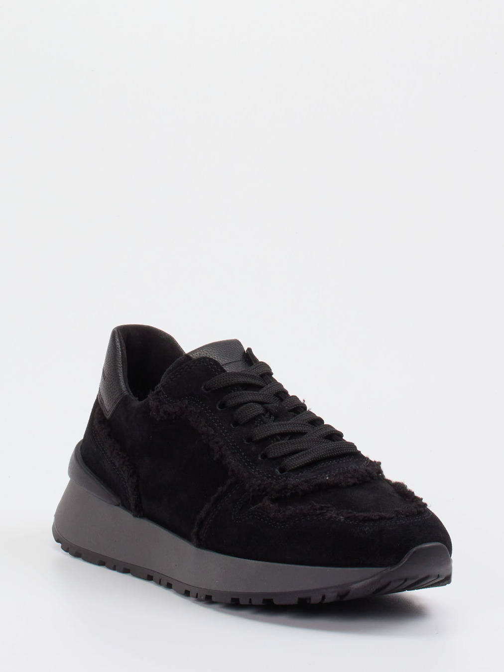 Gabor – Sneaker aus Veloursleder Schwarz