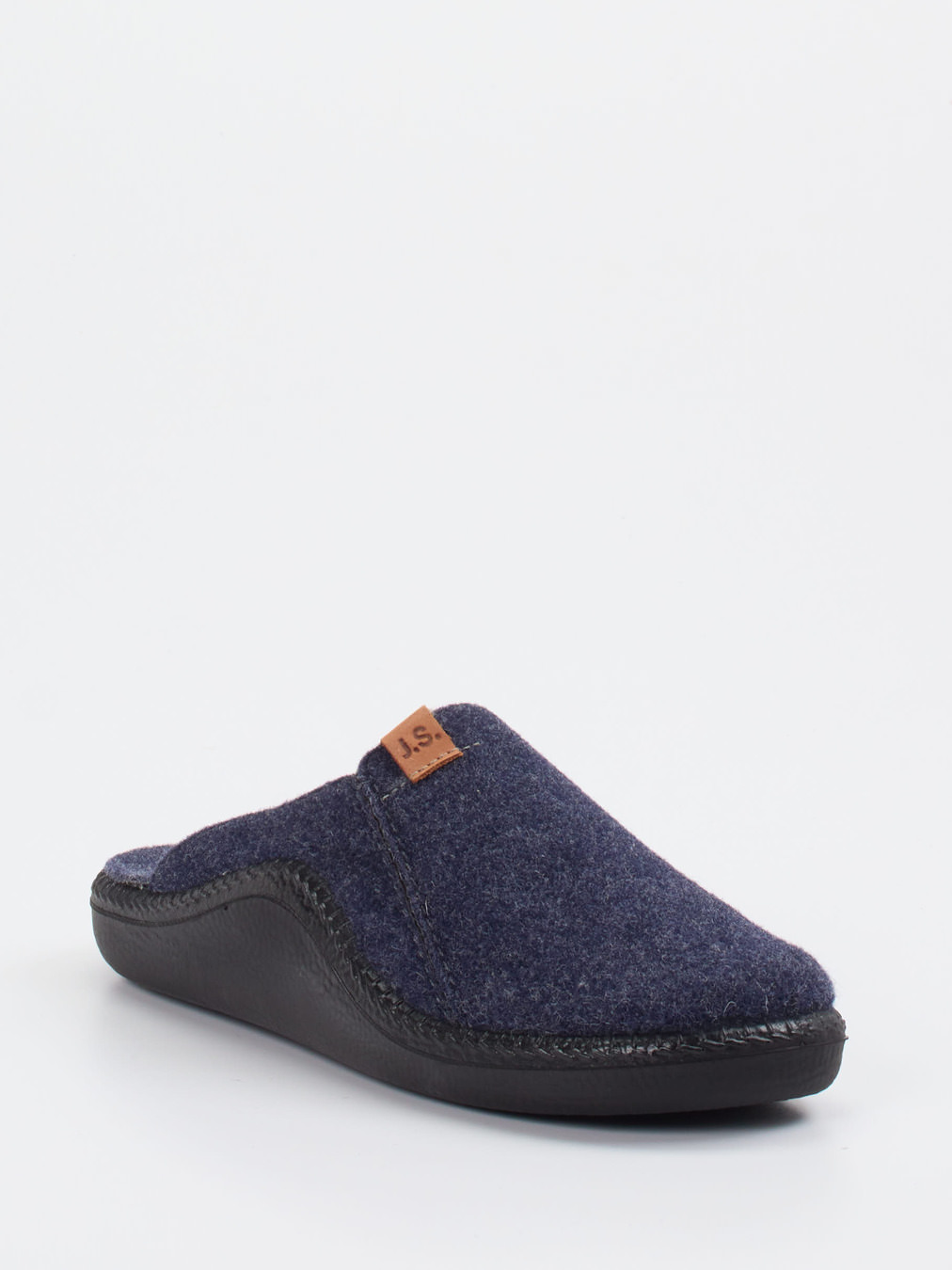 Josef Seibel Relax – Pantoffel aus Filz Dunkelblau