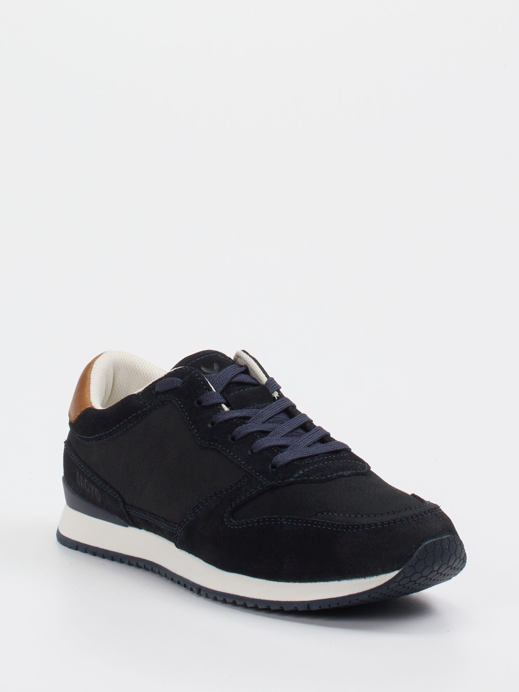 Lloyd – Sneaker aus Kalbleder und Veloursleder navy