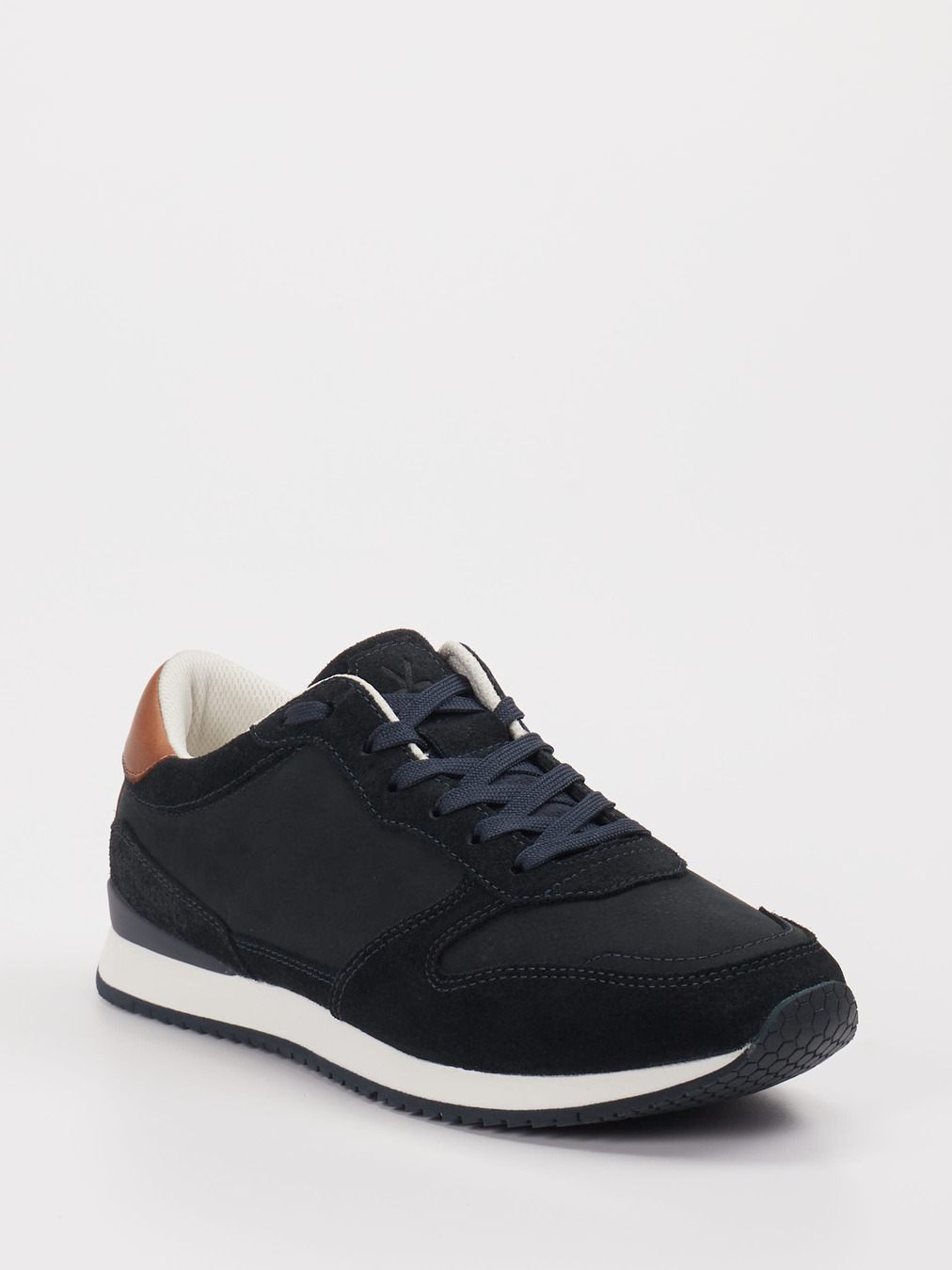 Lloyd – Sneaker aus Kalbleder und Veloursleder navy