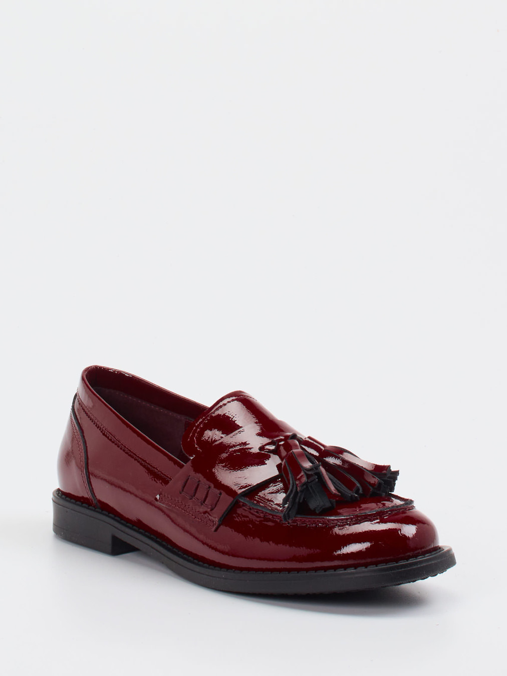 Konstantin Starke – Tassel Loafer aus Lackleder Bordeaux