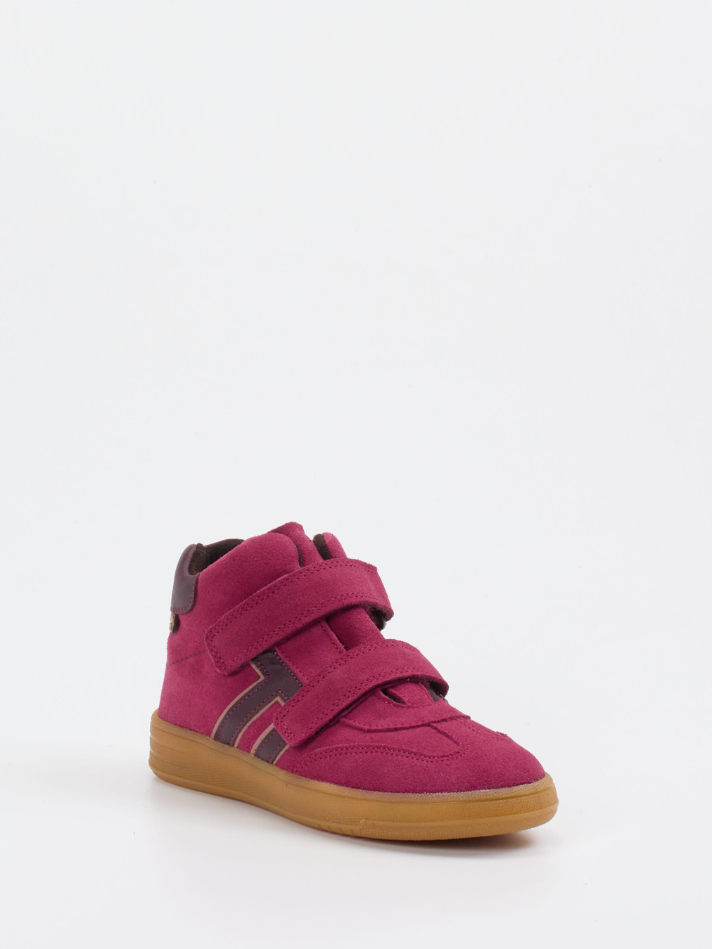 Froddo – Mid-Top-Sneaker aus Veloursleder beerenrot