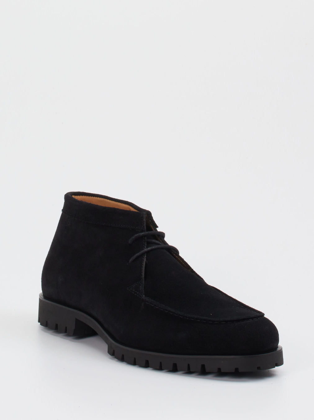 Konstantin Starke – Desert Boots aus Veloursleder schwarz