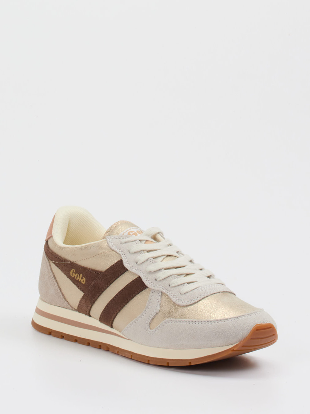 Gola – Sneaker aus Veloursleder und Textil beige