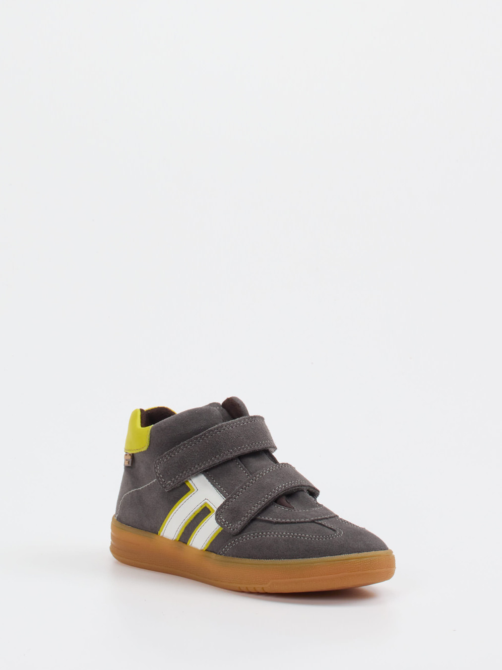 Froddo – Kinder-Mid-Top-Sneaker aus Veloursleder grau