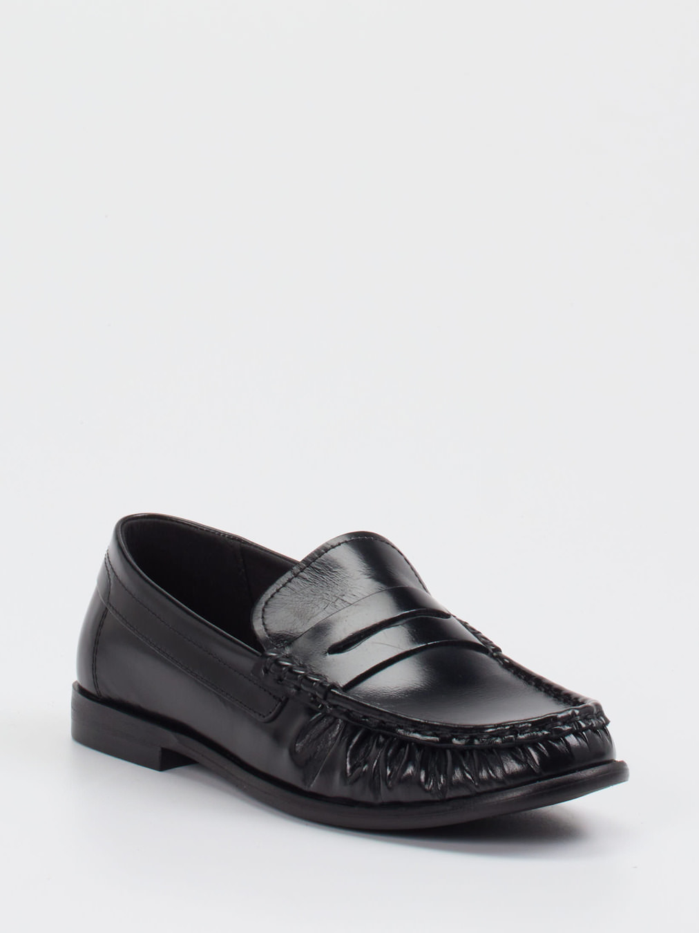 Marc O'Polo – Loafer aus Hochglanzleder schwarz