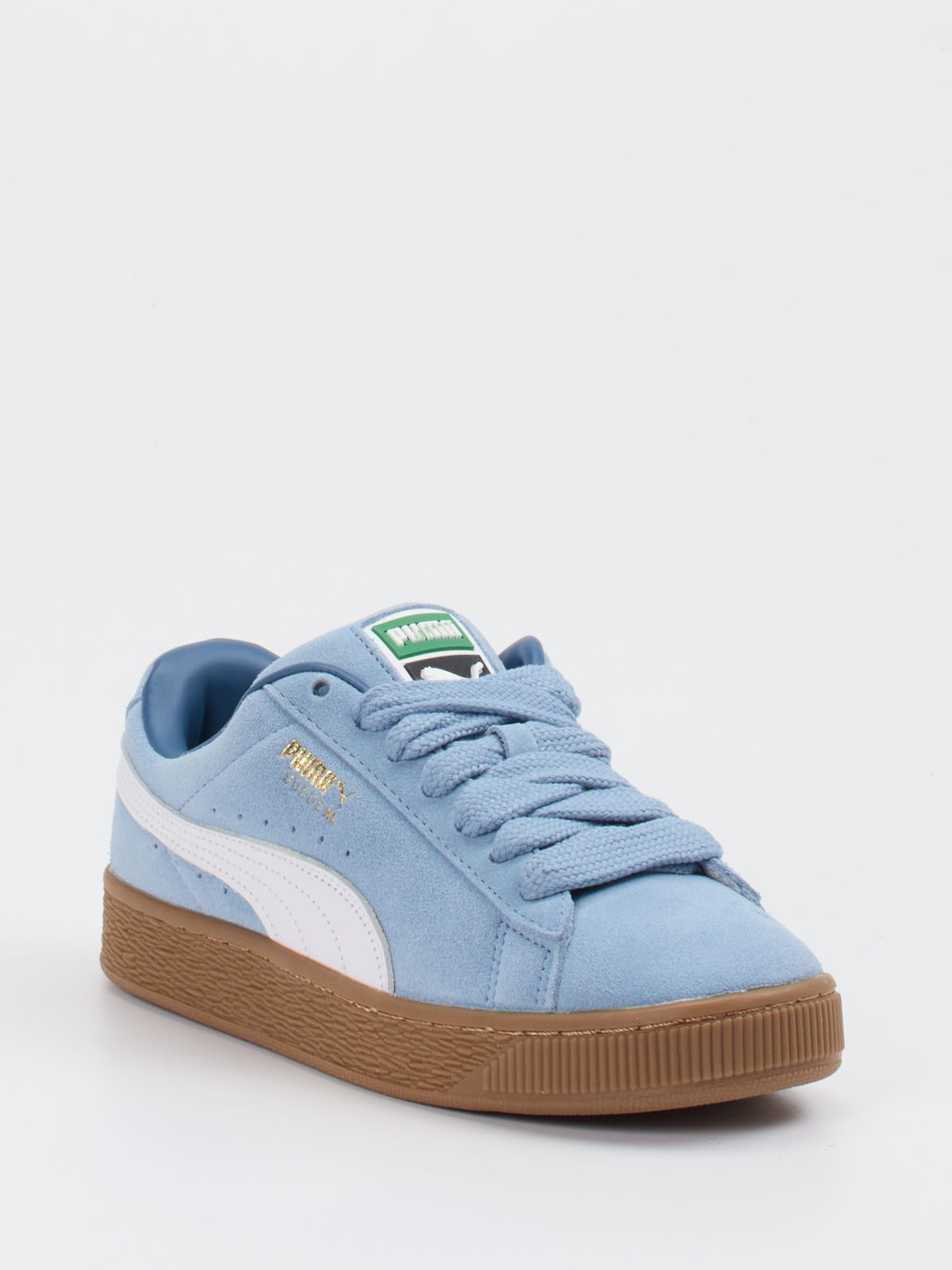 Puma – Sneaker aus Veloursleder in Hellblau