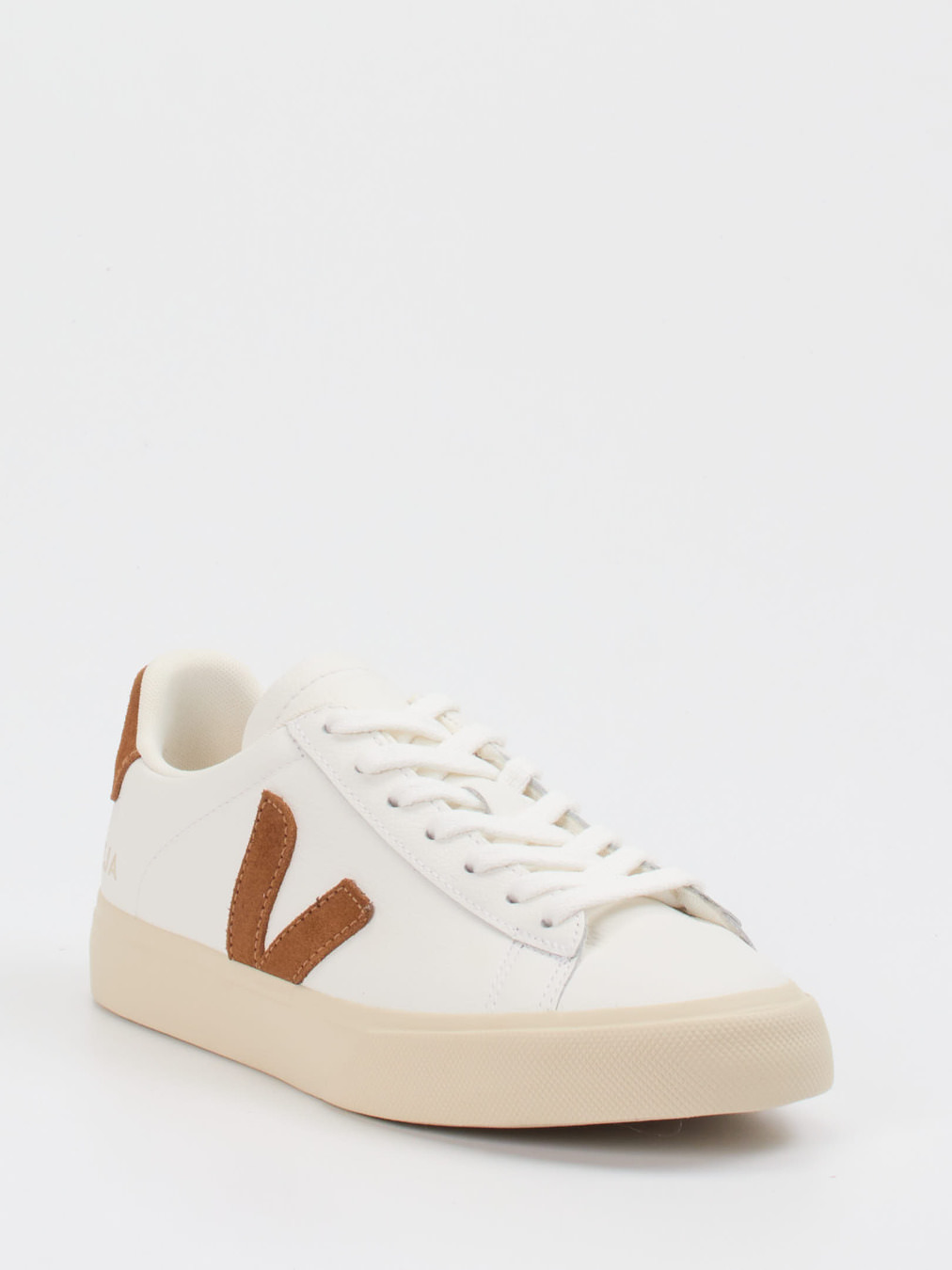 Veja – Sneaker aus Leder mit Veloursdetails Off-White