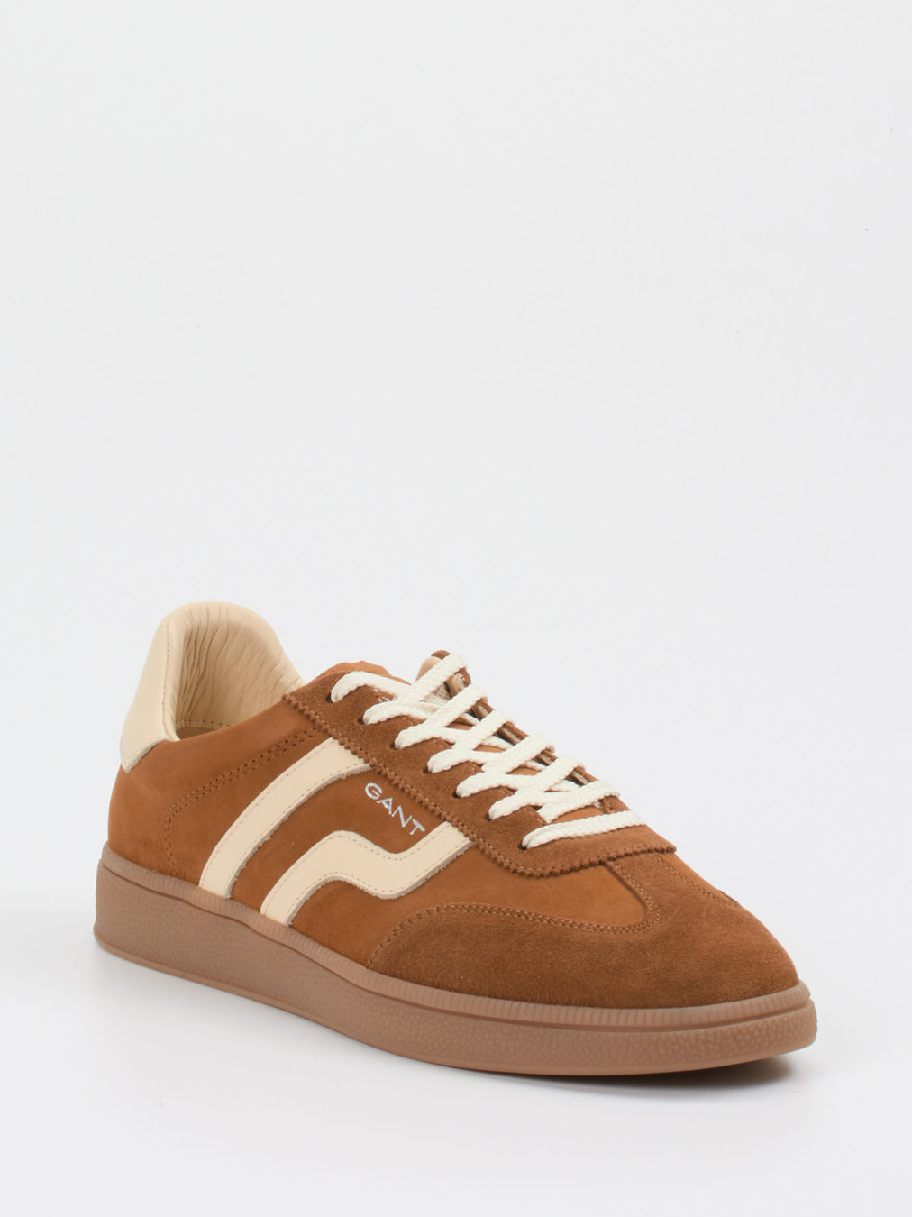 Gant – Retro-Sneaker aus Veloursleder in Braun