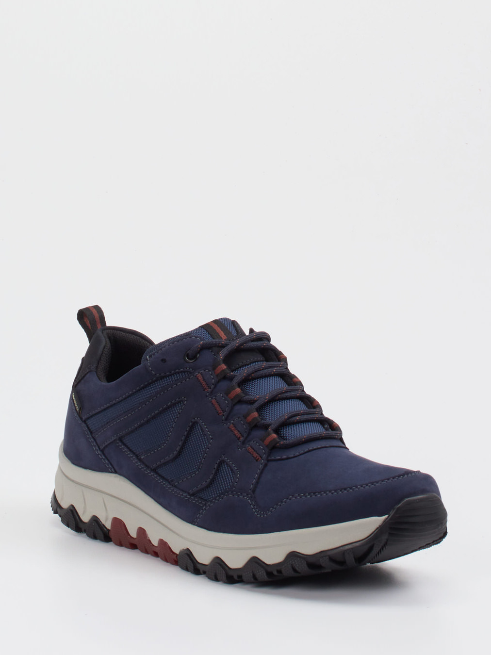 rollingsoft – Outdoor-Sneaker aus Nubukleder marineblau