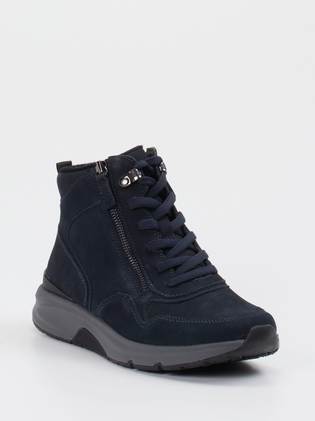 Gabor Comfort – Stiefelette aus Nubukleder Dunkelblau