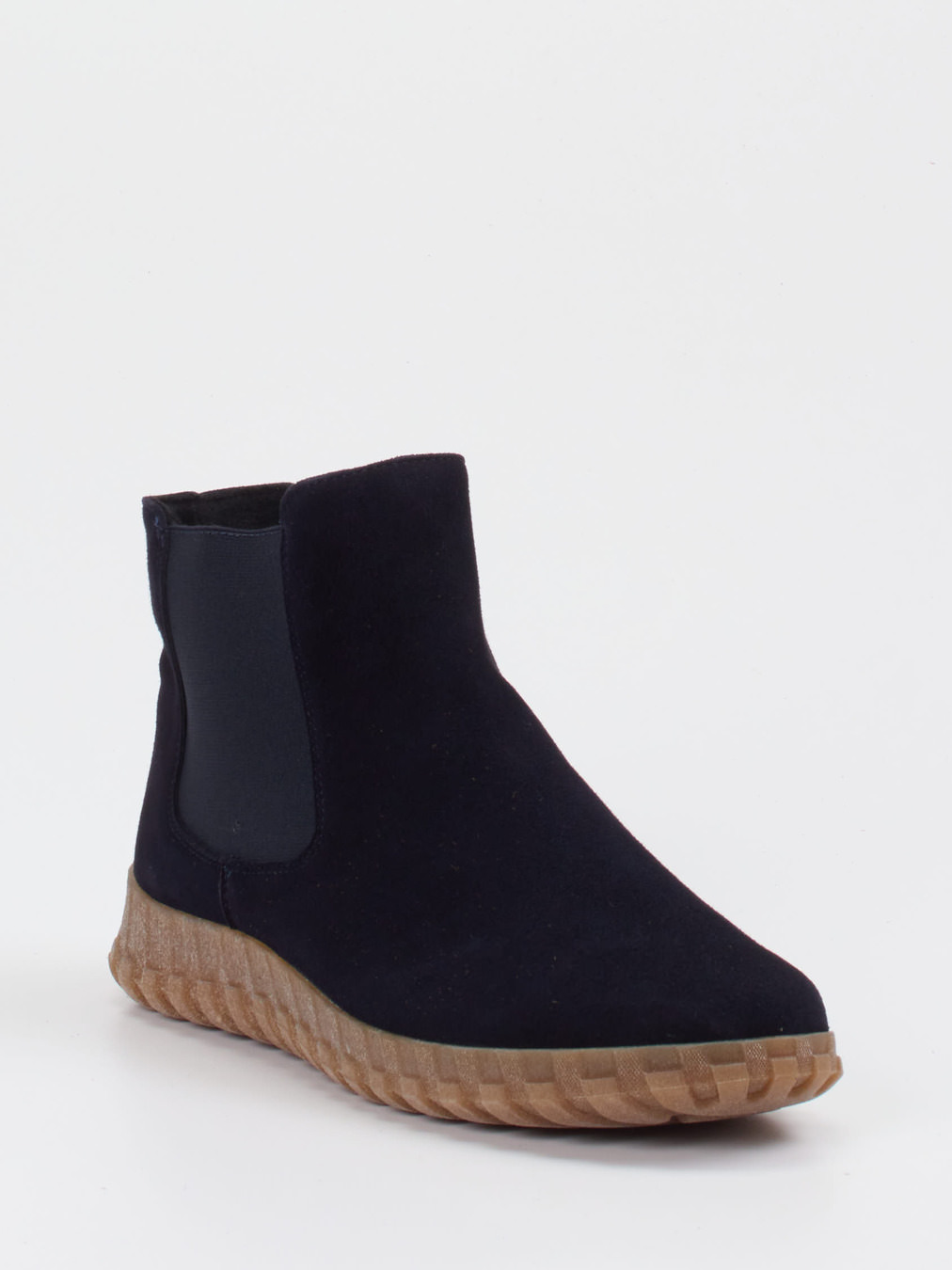 Semler – Chelsea Boots aus Veloursleder Dunkelblau