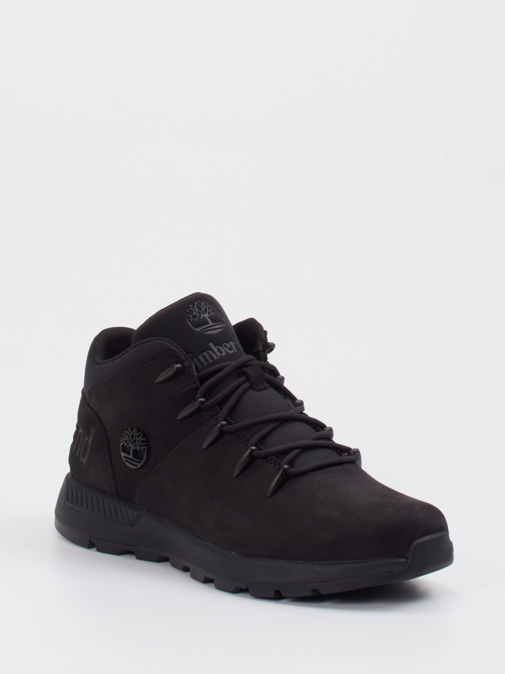 Timberland – Schnürboots aus Fettleder schwarz