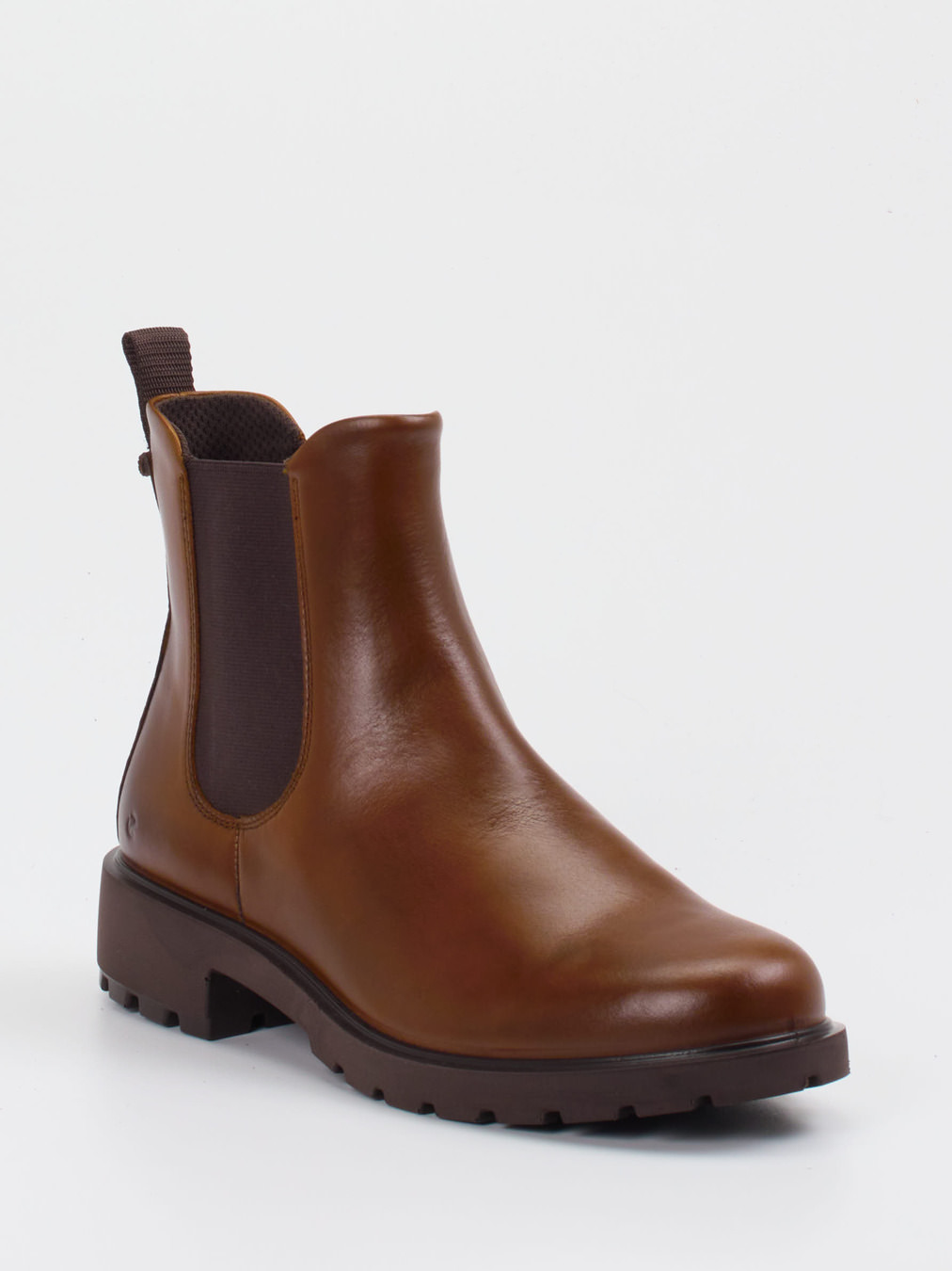Ecco – Chelsea Boots aus Kalbleder in Braun
