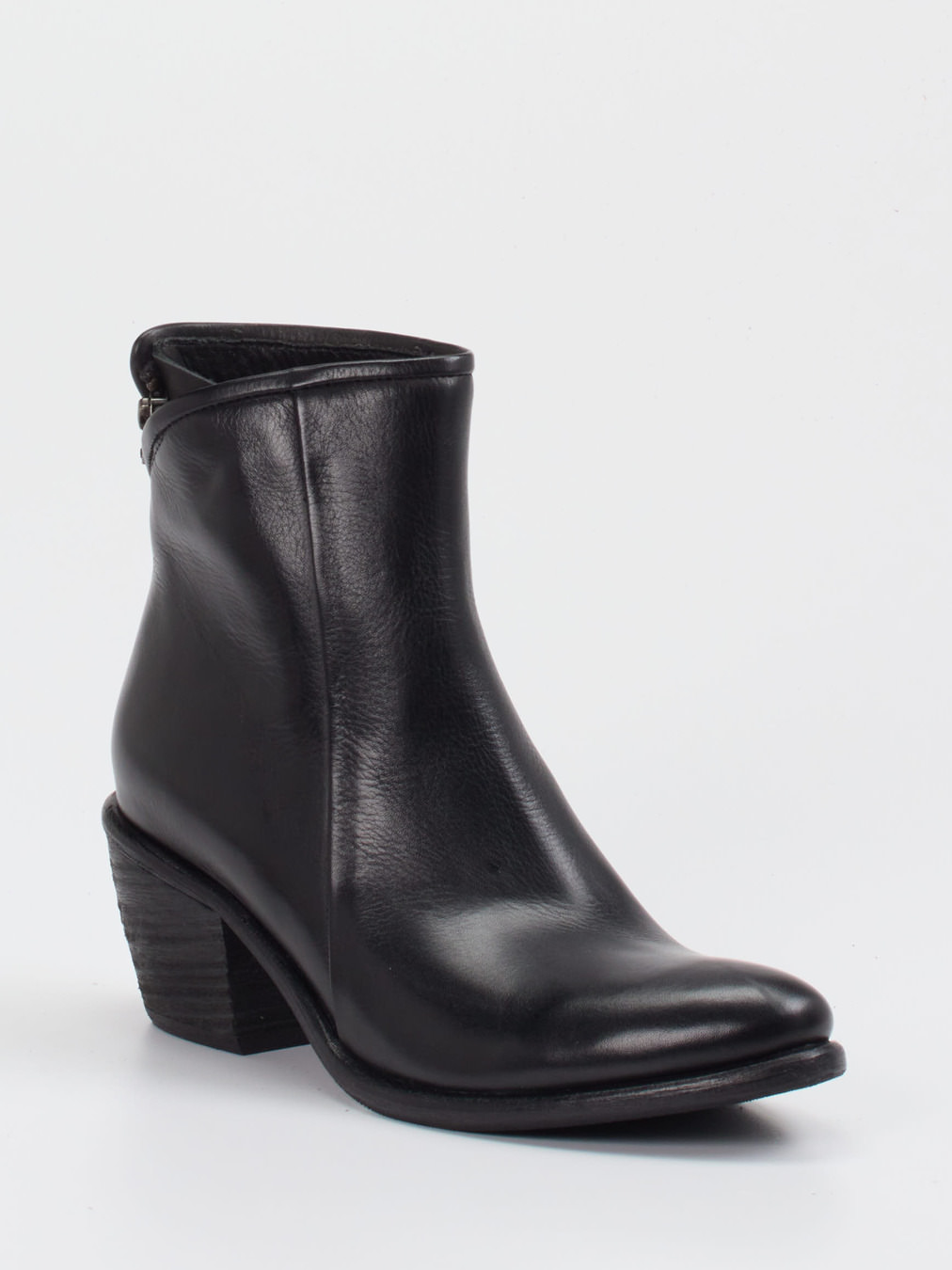 Andrea Puccini – Stiefeletten aus Kalbleder Schwarz