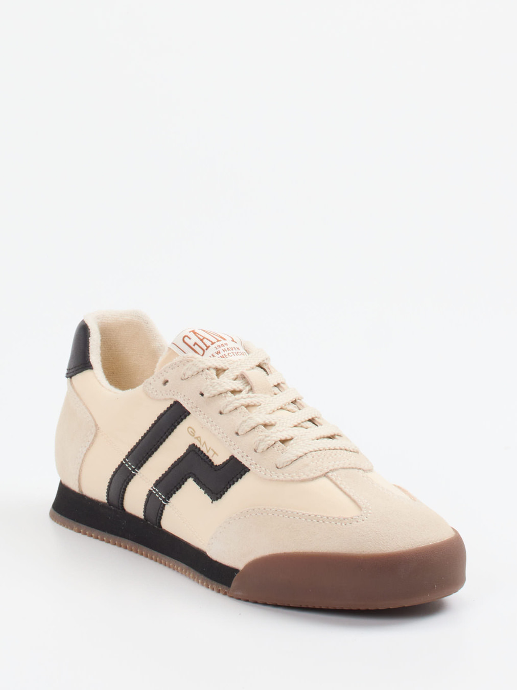 Gant – Retro-Sneaker aus Velours und Nylon Beige