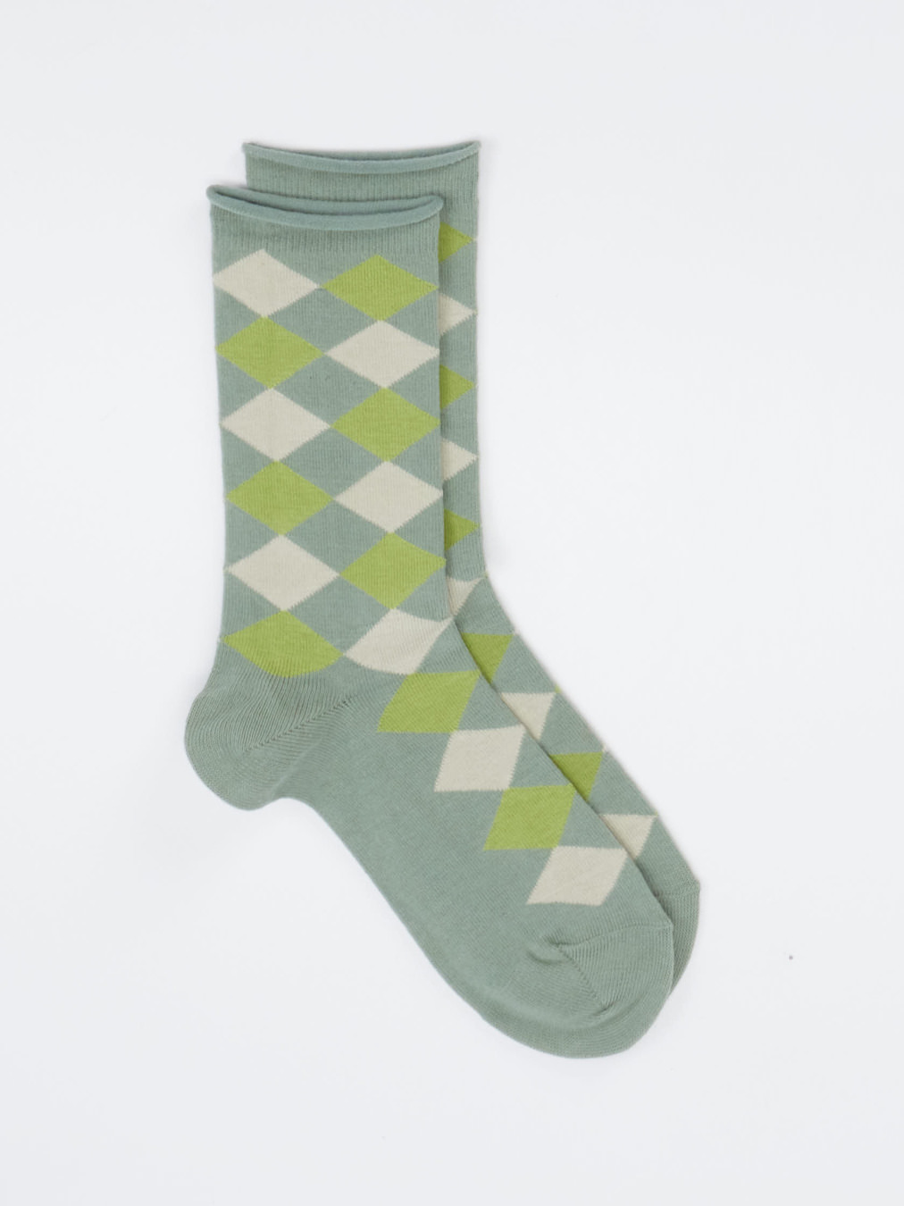 Burlington – Crew-Socken aus Baumwolle mit Argyle