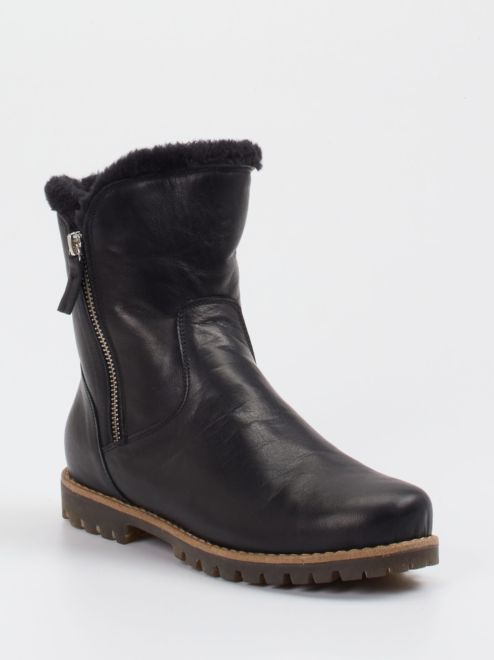 Andrea Conti – Stiefeletten aus Kalbleder schwarz