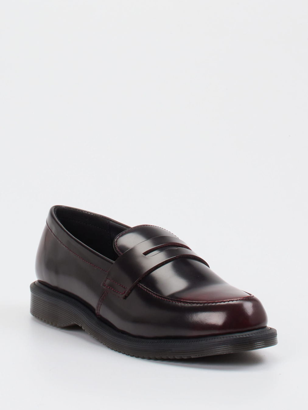 Dr. Martens – Loafer aus Kalbleder in Bordeaux