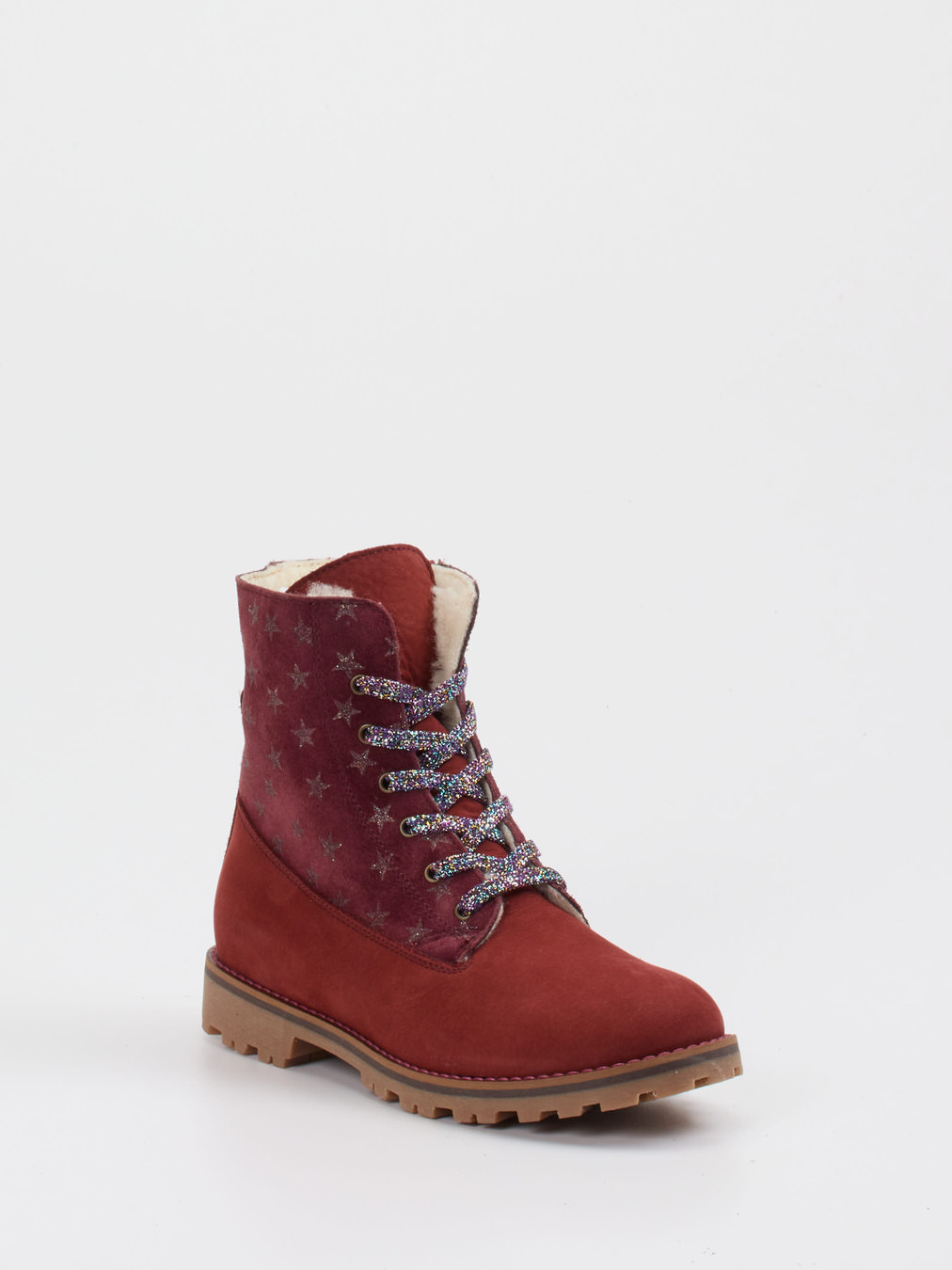 Ralph Harrison Classic – Schnürboots aus Nubukleder dunkelrot