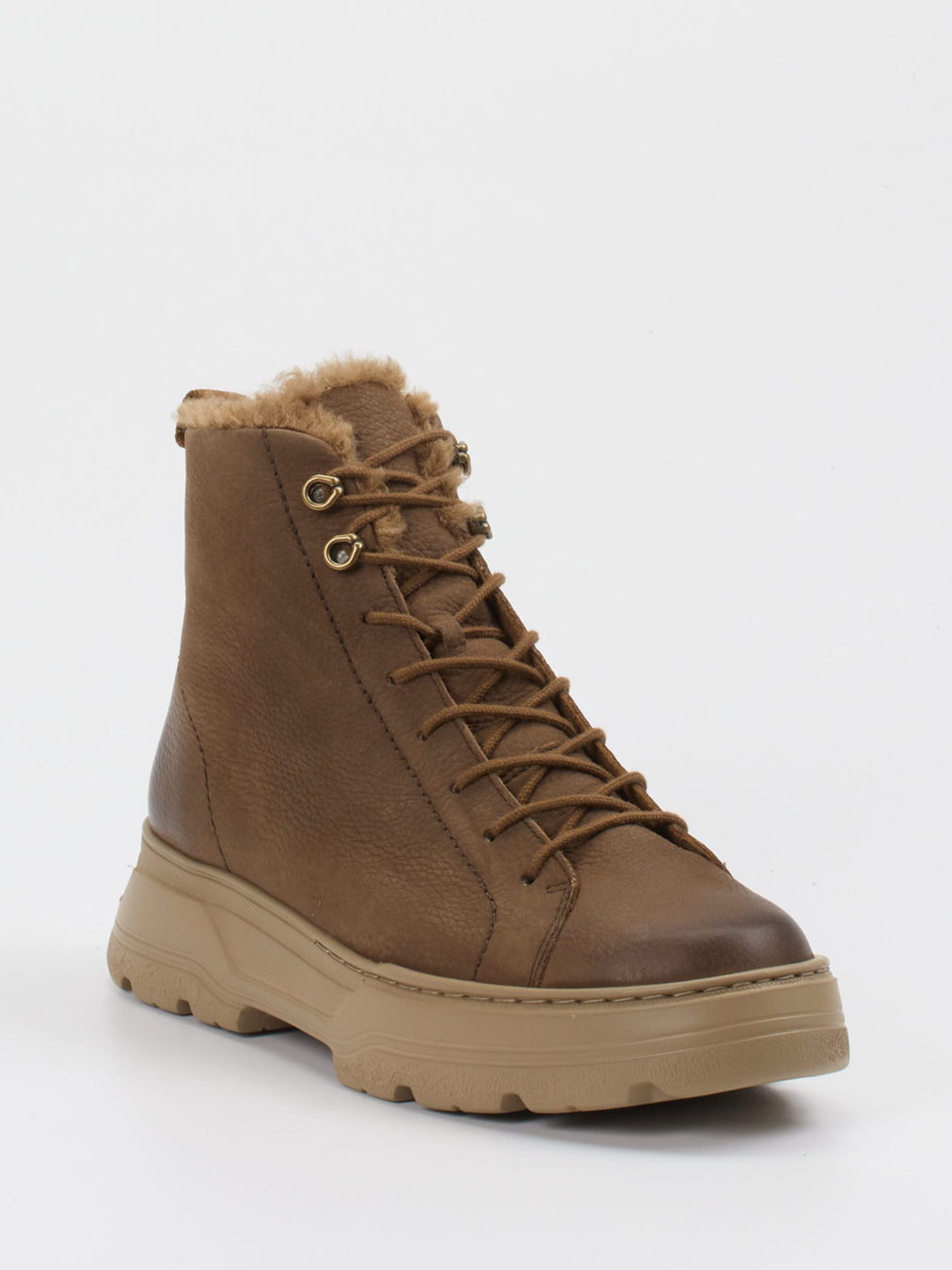 Paul Green – Stiefeletten aus Nubukleder braun