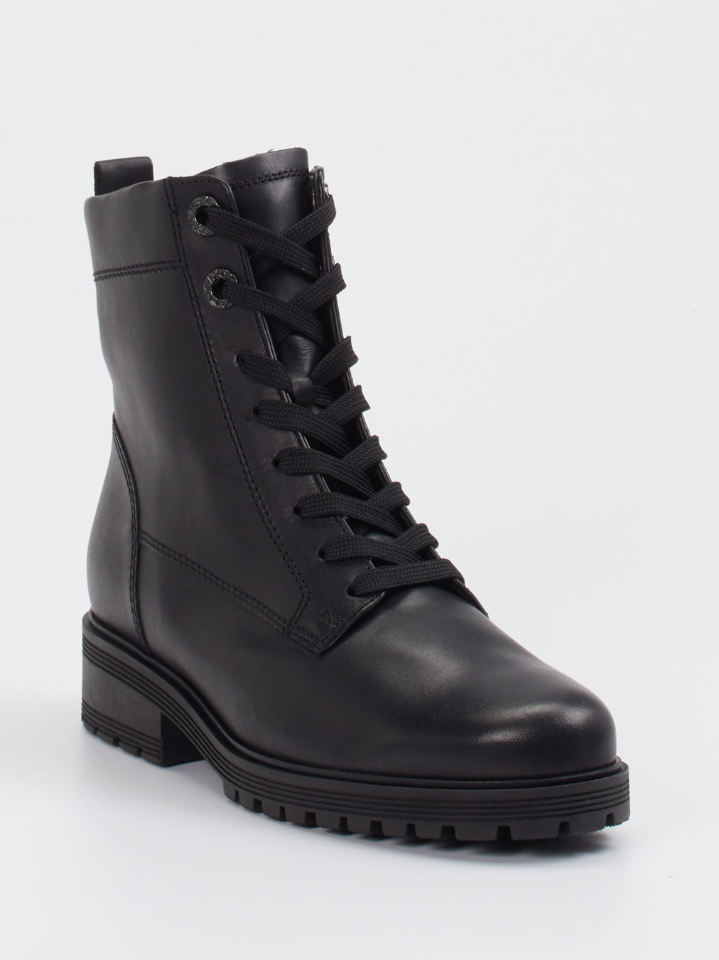 Gabor Comfort – Schnürboots aus Kalbleder schwarz