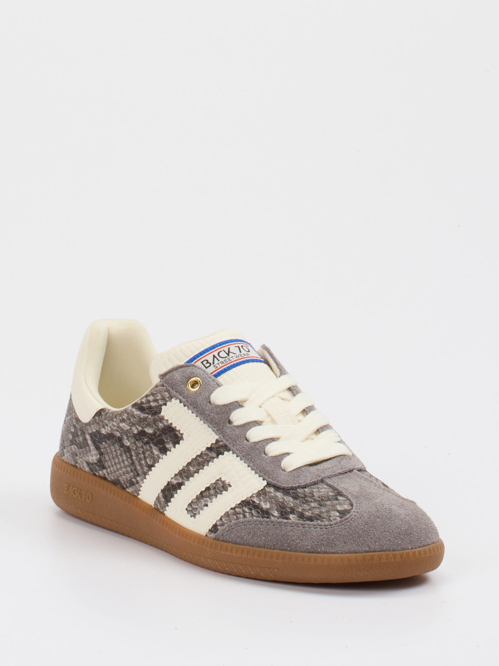 Back 70 – Sneaker aus Veloursleder grau