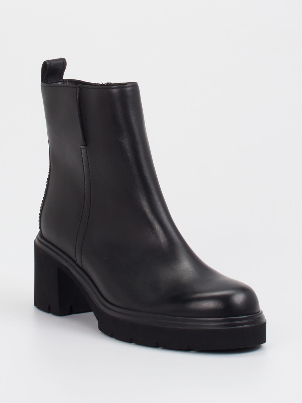 Gabor – Blockabsatz-Stiefelette aus Kalbleder schwarz