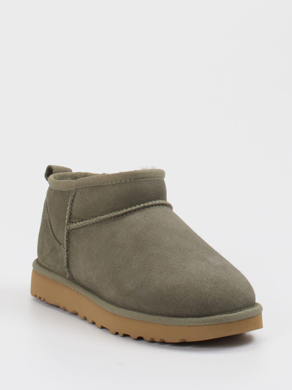 UGG – Stiefelette aus Veloursleder olivgrün