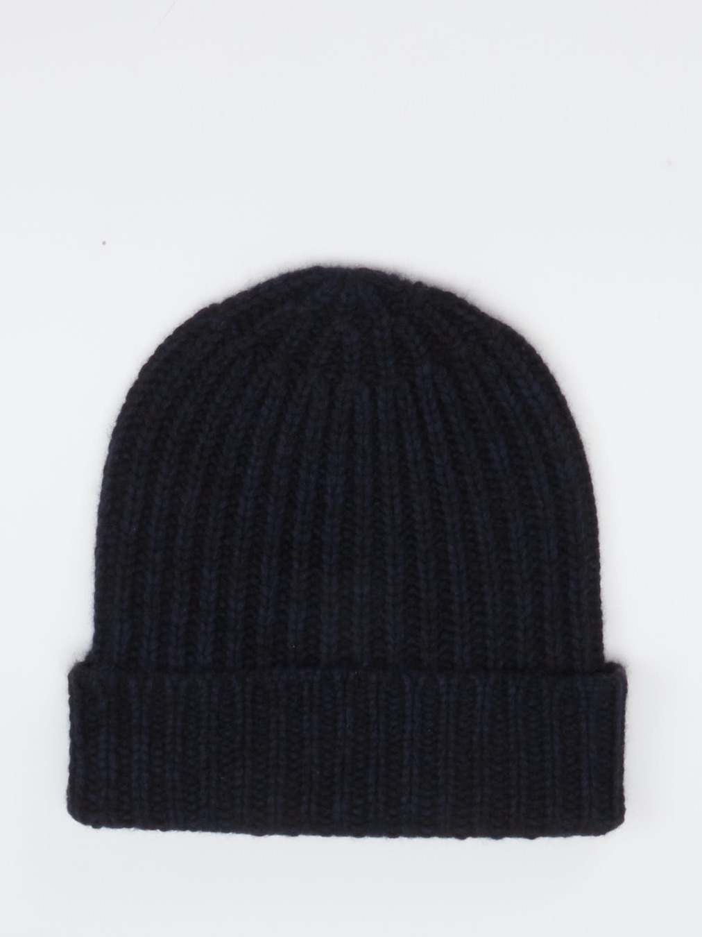 HURRAY – Strickmütze aus Kaschmir Dunkelblau